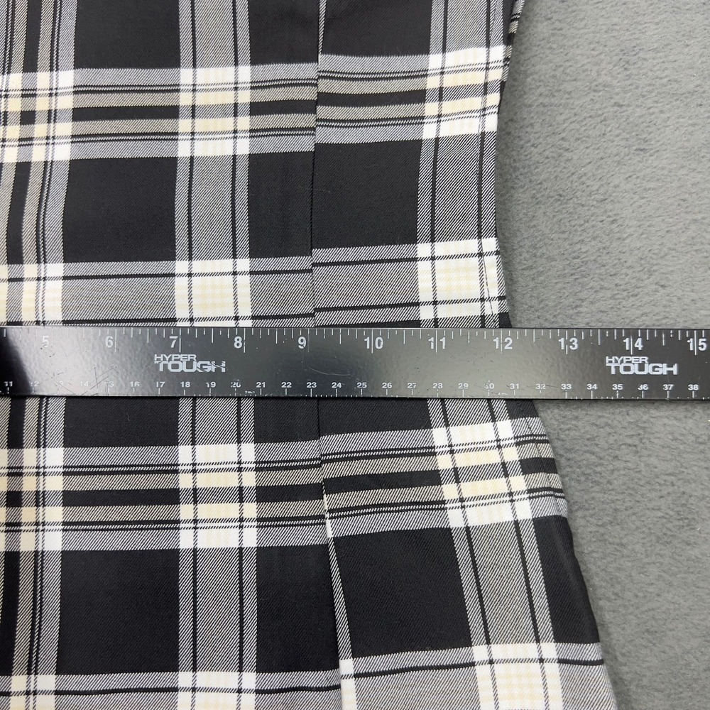H&M Divided Womens Plaid Mini Dress XS Black White Bodycon Spaghetti Strap‎ - Picture 10 of 10